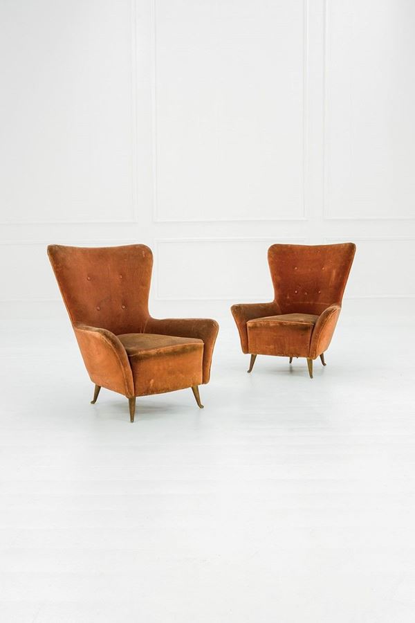 Due poltrone
Struttura in leg  - Asta Design - Incanto Casa d'Aste e Galleria