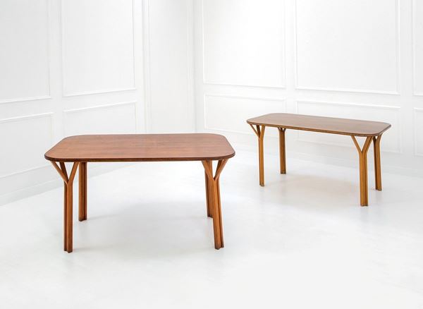 Gregotti, Meneghetti, Stoppino : Due tavoli della serie Piemont  - Asta Design - Incanto Casa d'Aste e Galleria