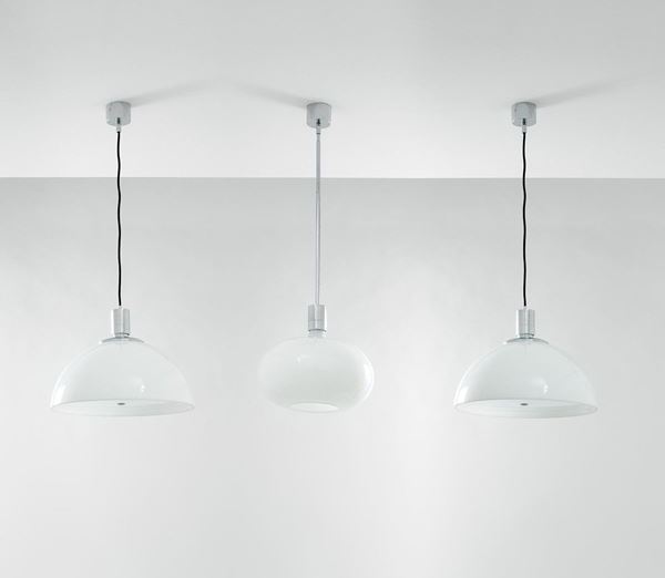 Franco Albini, Franca Helg : Tre lampade a sospensione dell  - Asta Design - Incanto Casa d'Aste e Galleria