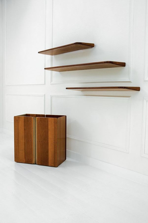 Afra e Tobia Scarpa : Mobile contenitore e tre menso  - Auction Design - Incanto Casa d'Aste e Galleria