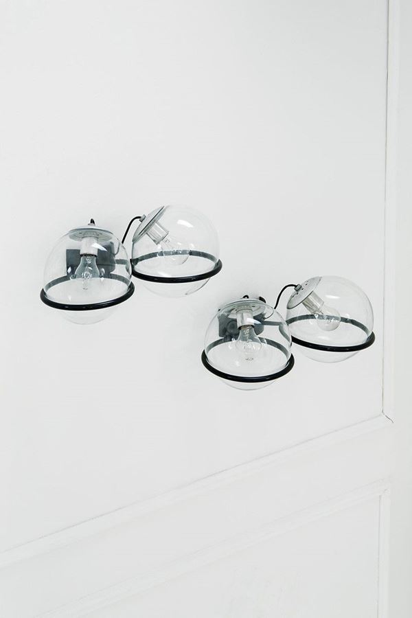 Gino Sarfatti : Due lampade da parete mod. 238  - Asta Design - Incanto Casa d'Aste e Galleria