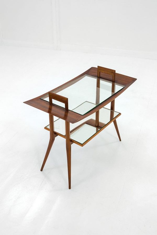 Carlo Enrico Rava : Tavolino servomuto
Legno di t  - Asta Design - Incanto Casa d'Aste e Galleria