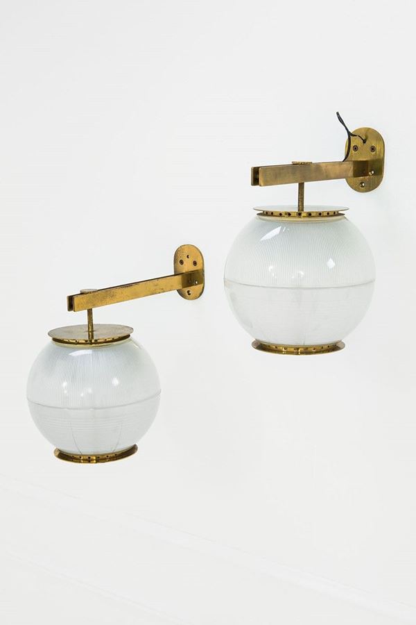Ignazio Gardella : Due lampade da parete mod. LP7  - Asta Design - Incanto Casa d'Aste e Galleria