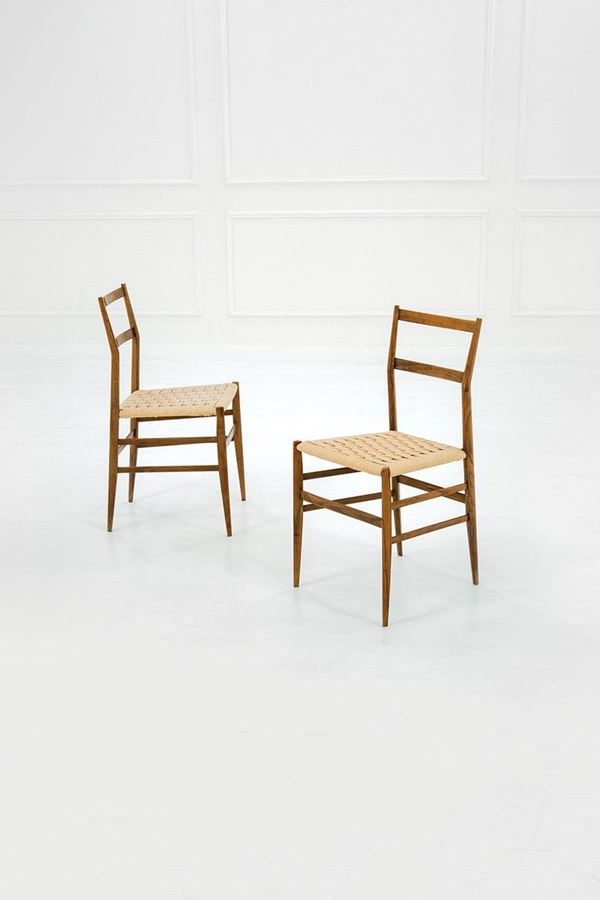 Gio Ponti : Due sedie mod. Superleggera
L  - Asta Design - Incanto Casa d'Aste e Galleria