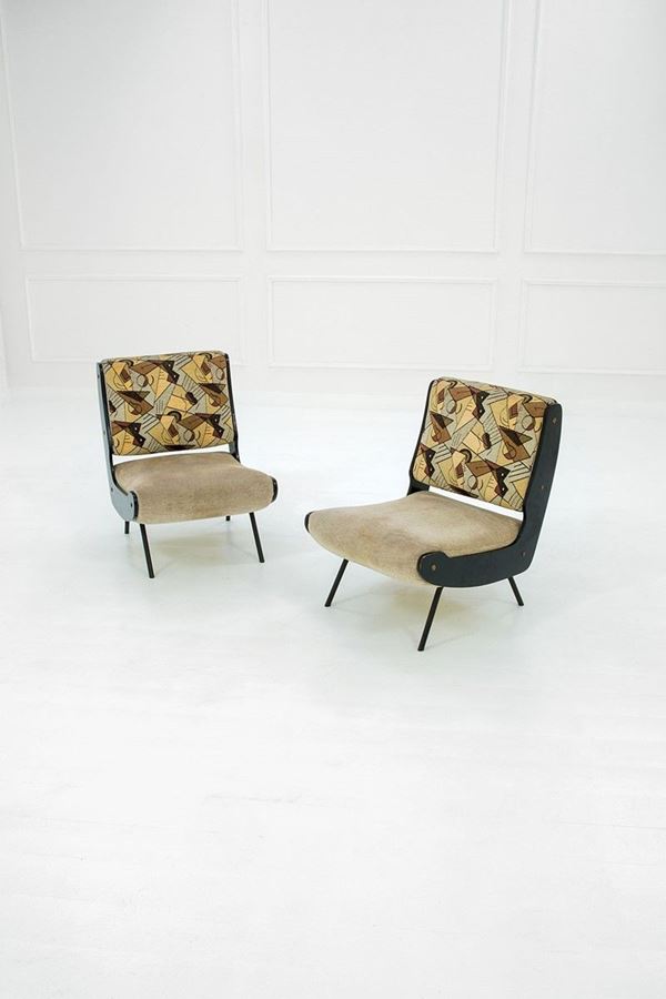 Gianfranco Frattini - Due poltrone mod. 836
Acciaio