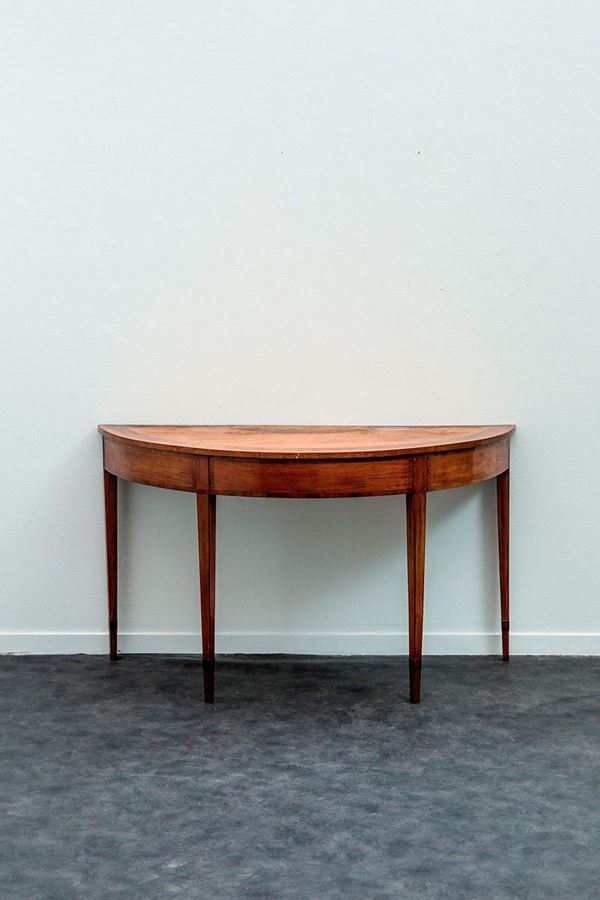 Tavolo a mezzaluna da muro imp  - Auction Antiquariato - Incanto Casa d'Aste e Galleria