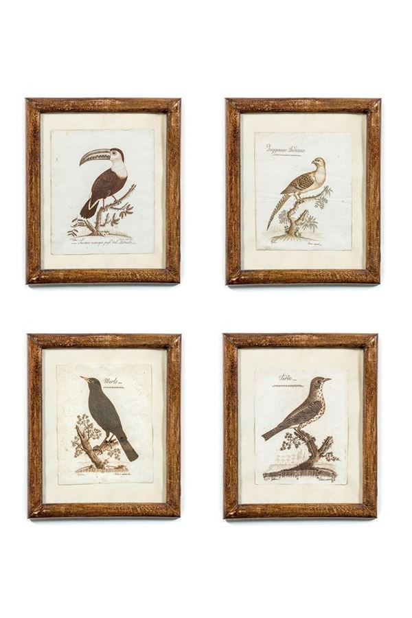 Quattro disegni su carta raffi  - Auction Antiquariato - Incanto Casa d'Aste e Galleria