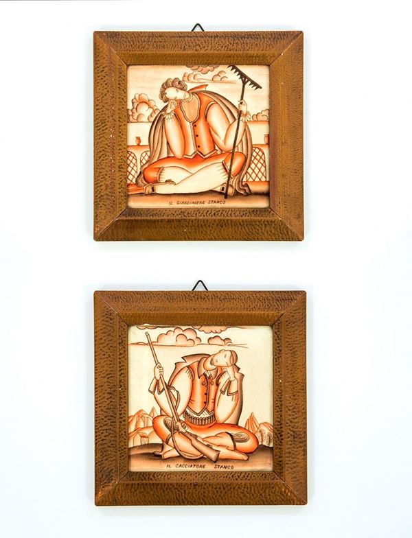Gio Ponti - Due piastrelle
Ceramica polic