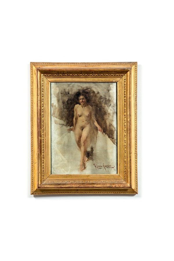 Nudo di donna
Olio su tela, f