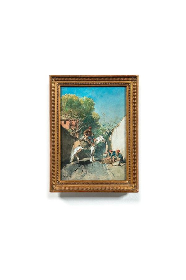 Alberto Pasini - Scena orientale
Tecnica mista