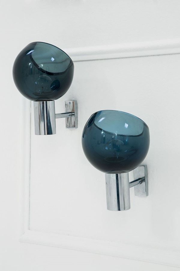 Seguso Vetri d'Arte : Coppia di lampade da parete
S  - Asta Design - Incanto Casa d'Aste e Galleria