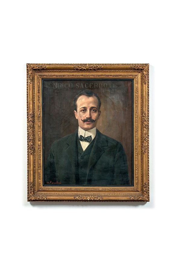 Achille Parachini - Ritratto di Enrico Sacerdote
