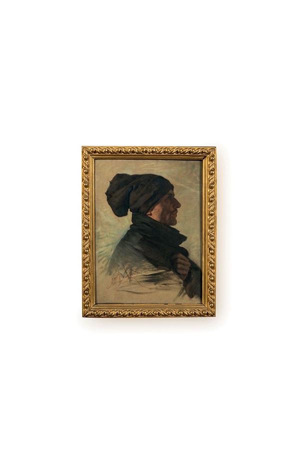 Nicol&#242; Barabino : Ritratto di uomo
Olio su tela  - Asta Antiquariato - Incanto Casa d'Aste e Galleria