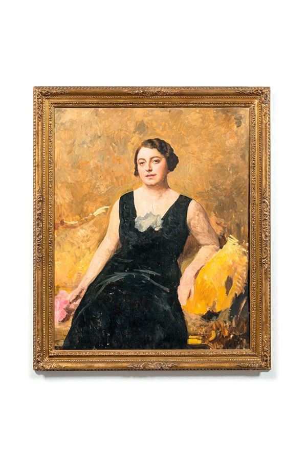 Ritratto di signora con fiore
  - Asta Antiquariato - Incanto Casa d'Aste e Galleria
