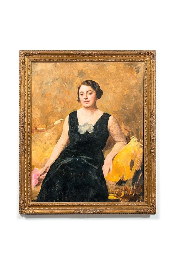 Ritratto di signora con fiore
