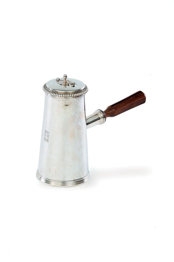 Cioccolatiera in argento, corp  - Auction Antiquariato - Incanto Casa d'Aste e Galleria