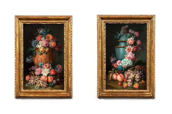 Natura morta con vaso di fiori  - Auction Antiquariato - Incanto Casa d'Aste e Galleria