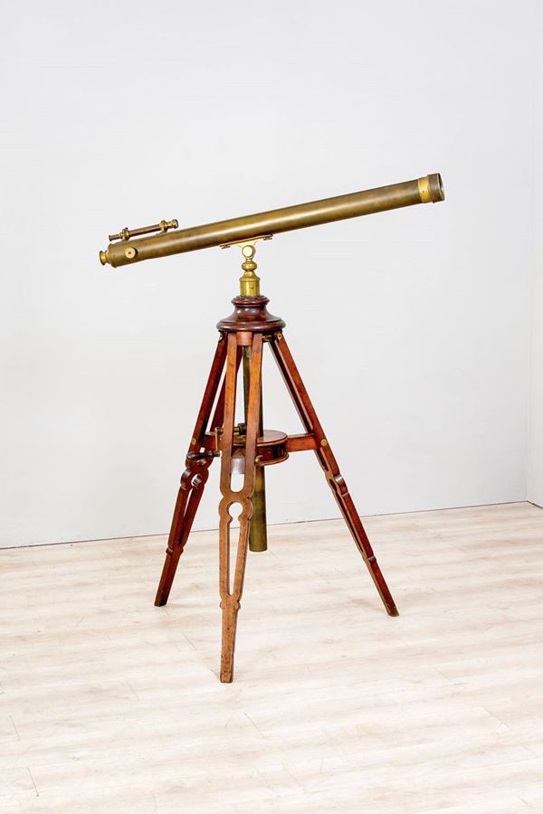 Grande cannocchiale in bronzo   - Asta Antiquariato - Incanto Casa d'Aste e Galleria