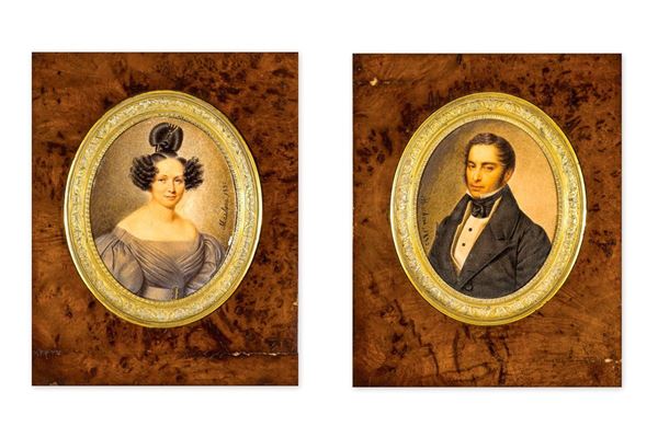 Ritratti 
Due miniature di fo  - Auction Antiquariato - Incanto Casa d'Aste e Galleria