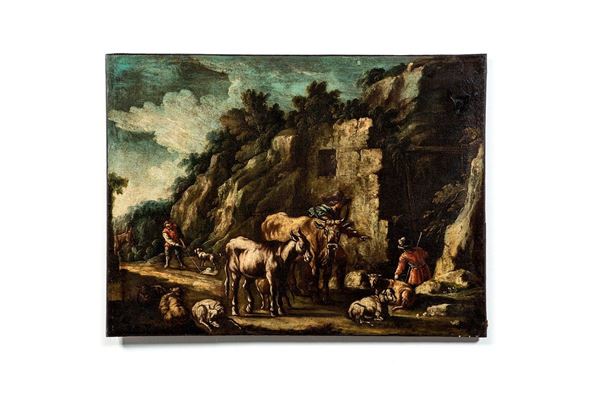 Franz Roos - Scena pastorale
Firmato in ba