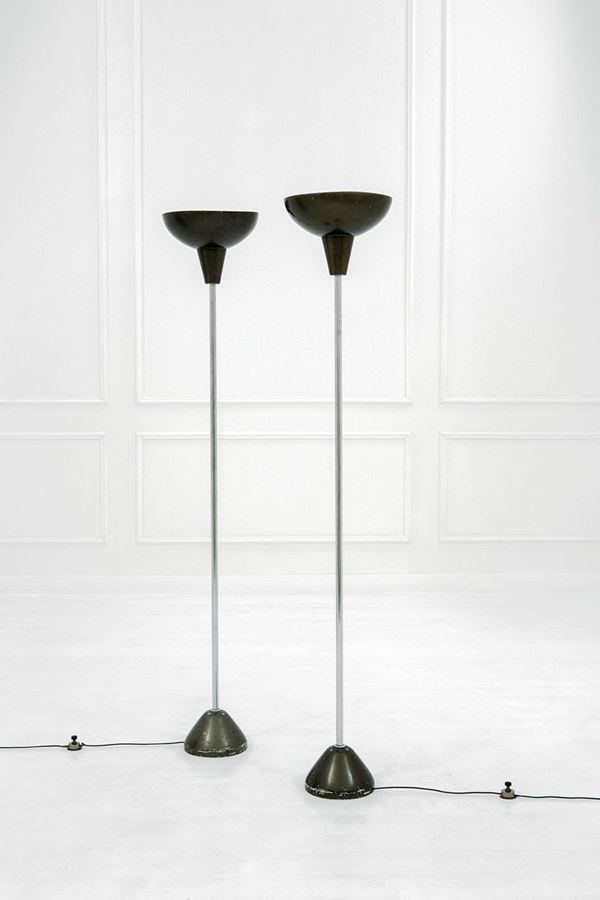Luigi Caccia Dominioni : Due lampade da terra mod. LTE   - Asta Design - Incanto Casa d'Aste e Galleria