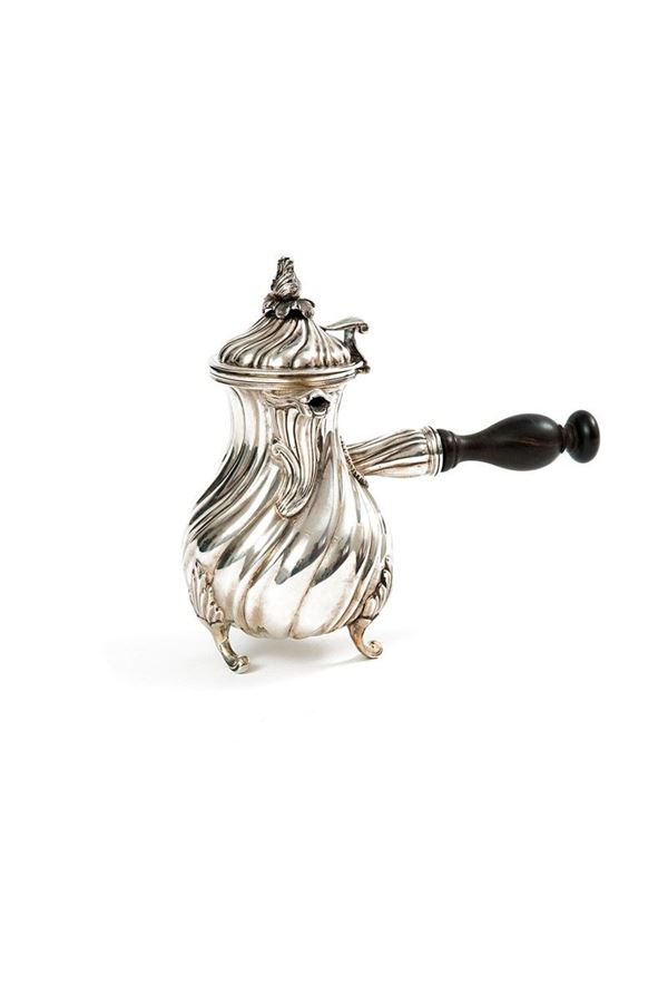 Caffettiera in argento a corpo  - Auction Antiquariato - Incanto Casa d'Aste e Galleria