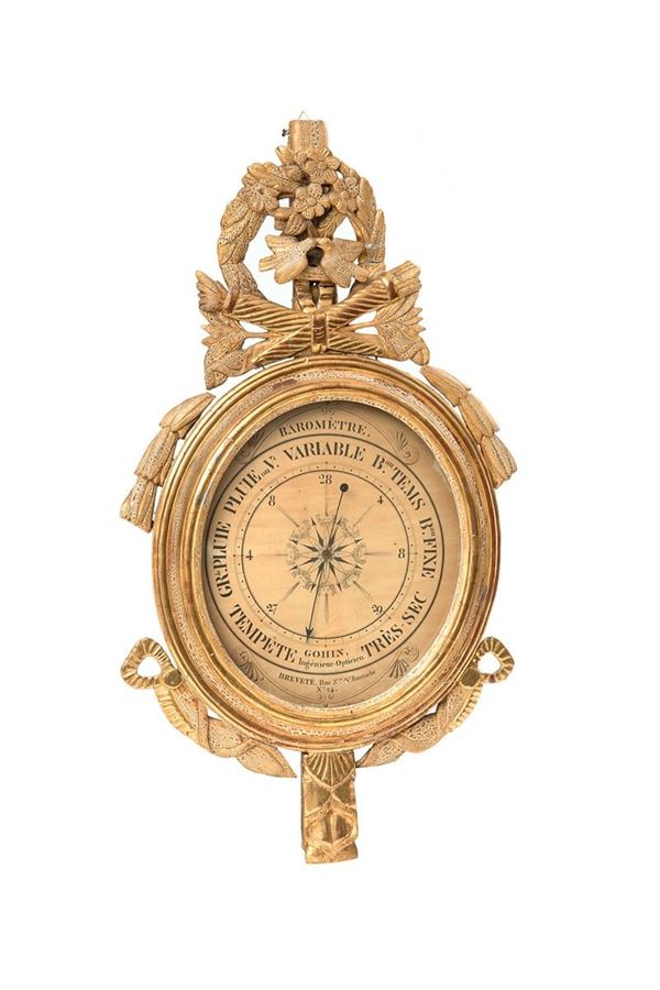 Barometro in legno scolpito e   - Asta Antiquariato - Incanto Casa d'Aste e Galleria